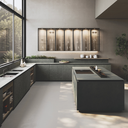 Luxury Italian Porcelain Stoneware Kitchen, Balance