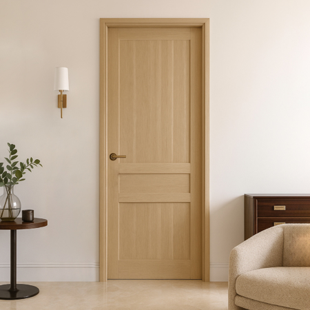 Urban Door Classico White Oak 2'-4" x 6'-8" Pre-Hung Interior Right