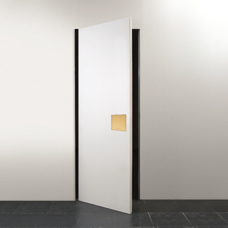 Flush-to-Wall Modern Interior Pivot Door  4'-0" x 9'-0" Left