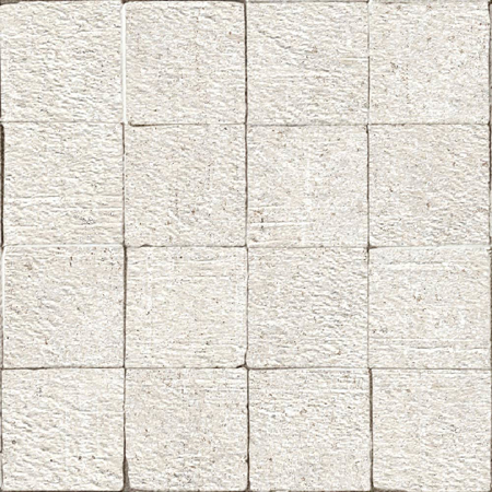 Italian Porcelain Mosaic Terra Crea Calce 12"X12" tessere 3"X3"