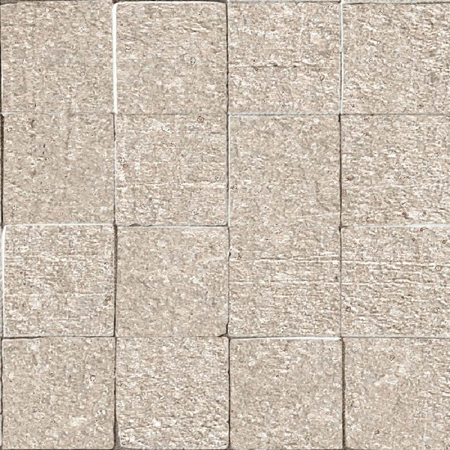 Italian Porcelain Mosaic Terra Crea Corda 12" x 12" tessere 3" x 3"