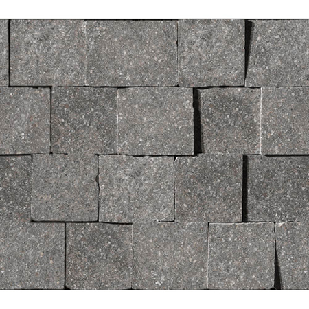 Italian Porcelain Mosaic Rocks Porfido Muro 3D 12" x 13" 3/8" Natural