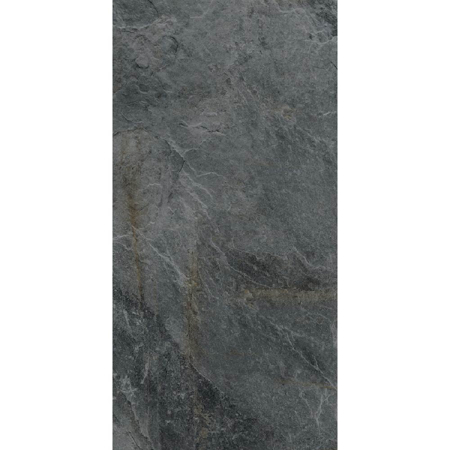 Italian Porcelain Tile Rocks Silver Black 24" x 48" 3/8" Grip