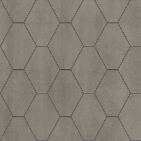Italian Porcelain Mosaic Hexa Lame 12 3/4"X12 1/4" 3/8" Natural