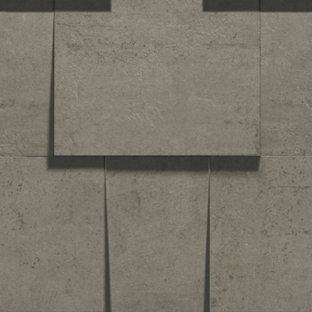 Italian Porcelain Mosaic Prima Materia Sandalo Muro 3D 11 1/2" x 11 1/2" 3/8" Natural