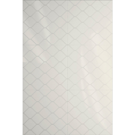 Fence White 8" x 8", 1/4" Glossy Porcelain Tile