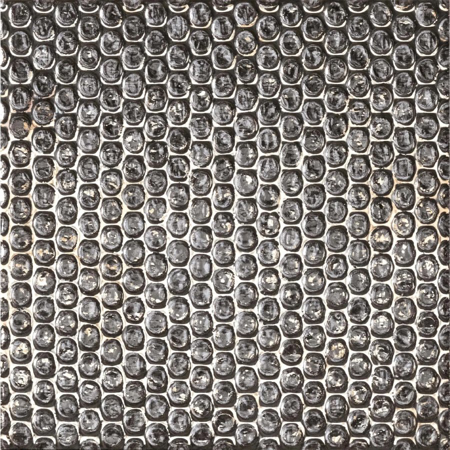 Pluriball Black Décor Platino 8”x8” 3/8" Glossy Porcelain Tile