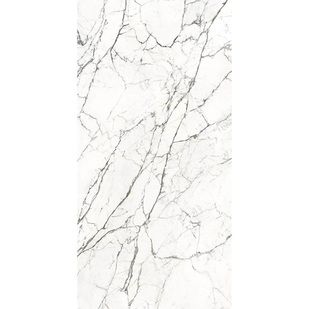 Italian Slab Statuario Spider Face B 64” x 128” 3/4" Porcelain Soft 3D