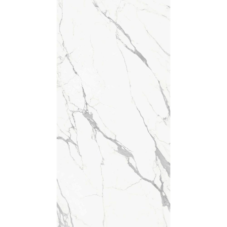 Italian Slab Statuario Premium Face A 64” x 128” 1/2" Porcelain Lux