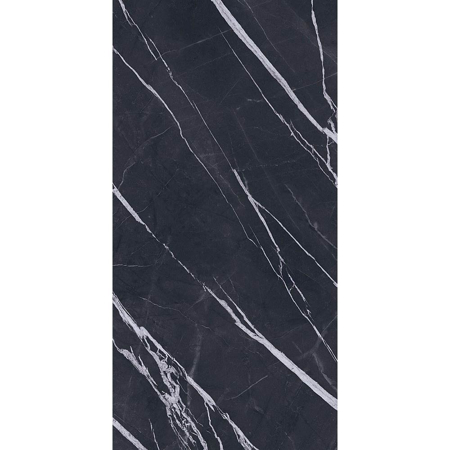 Italian Slab Black Passion Face A 64” x 128” 3/4" Porcelain FullVein 3D Soft