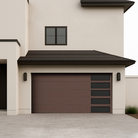 Elegant Garage Door Brown Mocha 8' x 8'