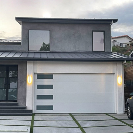 Elegant Garage Door White Sand 16' x 8'