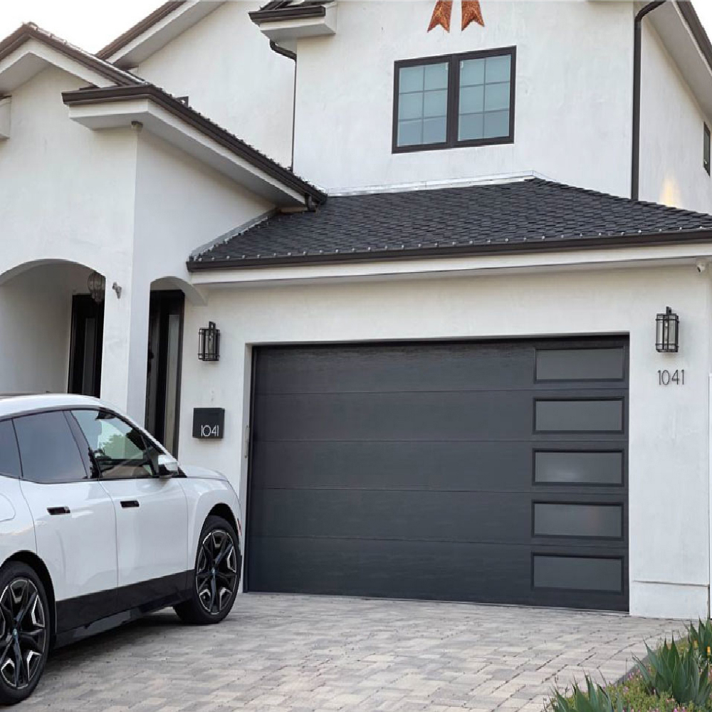 Elegant Titan Grey Insulated Garage Door 8×8 | Hintex - | HINTEX