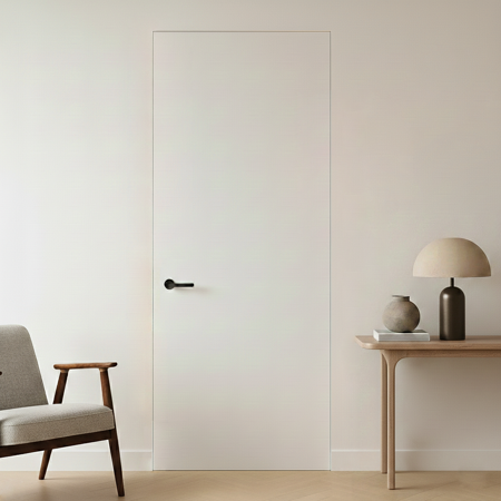 Frameless Modern Interior Door Filo Muro Individuale 2'6" x 6'8"
