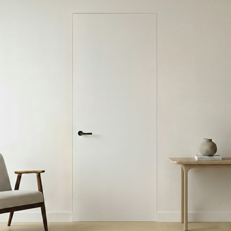 Modern Frameless Interior Primed Door Filo Muro Individuale 3'-0" x 9'-0"