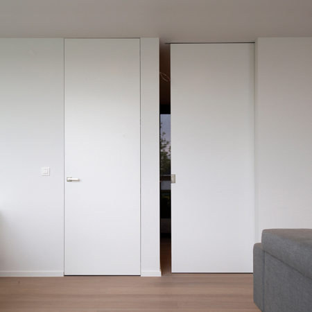Frameless Sliding Pocket Door System 36" x 108", INFINII X5