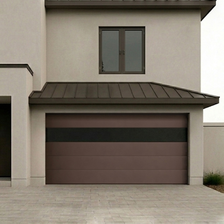 Contemporary Garage Door Brown Mocha 8' x 8'