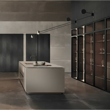 Italian Kitchen Design Mantis Rovere Saturno