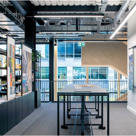 Atelier High Meeting Table with Castors