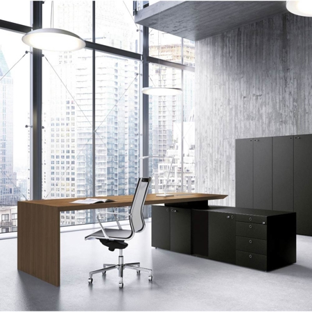 Multipliceo Modular Executive Desk with 45° Edge Design