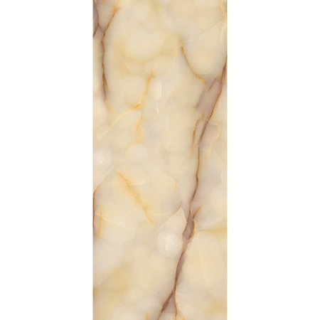 Large Format Italian Slab Onyx Miele 64" x 128" 1/2" Glossy