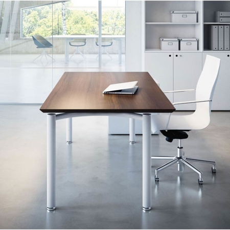 Mèta Rectangular Wooden Workstation Desk