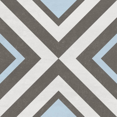 Classics Maori Black 9" x 9", 3/8" Matt Porcelain tile