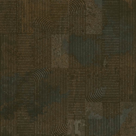 Décor Brooklyn Black 48" x 48", 3/8" Semi-Polished Porcelain tile