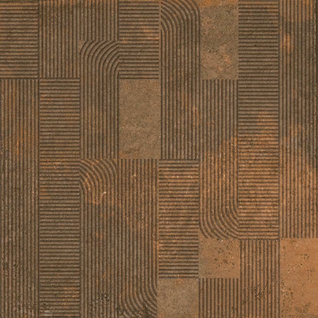 Décor Brooklyn Rusteel 48" x 48", 3/8" Semi-Polished Porcelain tile