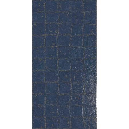 Abstra Blue Blocks 20" x 40", 3/8" Glossy Porcelain Tile