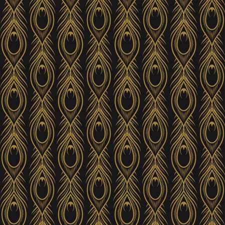 Art-Deco Black Daiquiri 12" x 12", 3/8" Natural Porcelain Tile