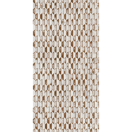 Steel White Stamping 20" x 40", 3/8" Natural Porcelain Tile