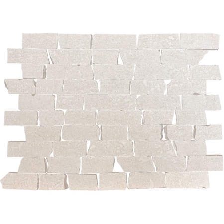 Mosaic Broken Ciment Ivory 12" x 11", 3/8" Natural Porcelain Tile